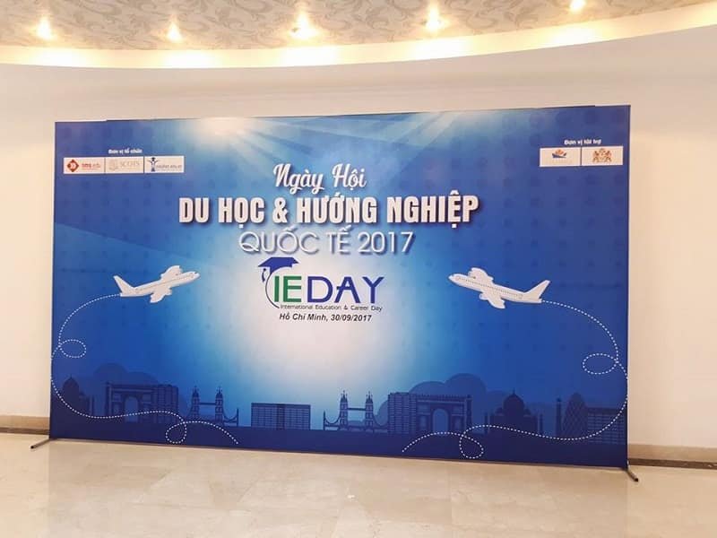 Thi công backdrop tại Tân Bình