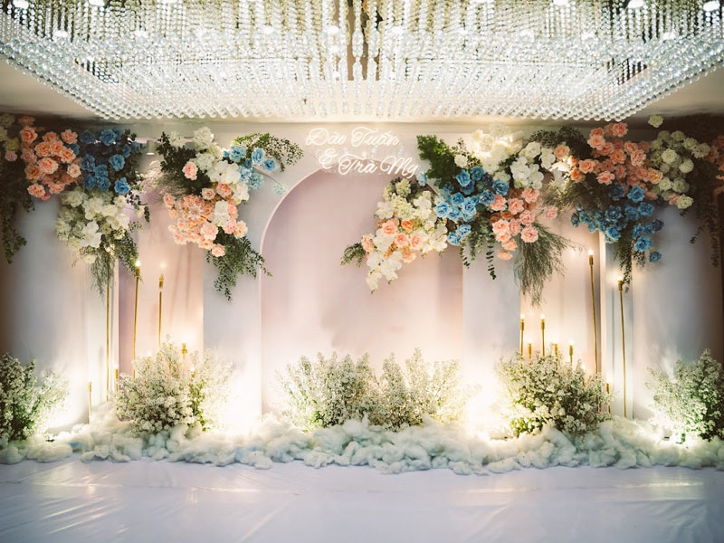 Thi công backdrop đám cưới