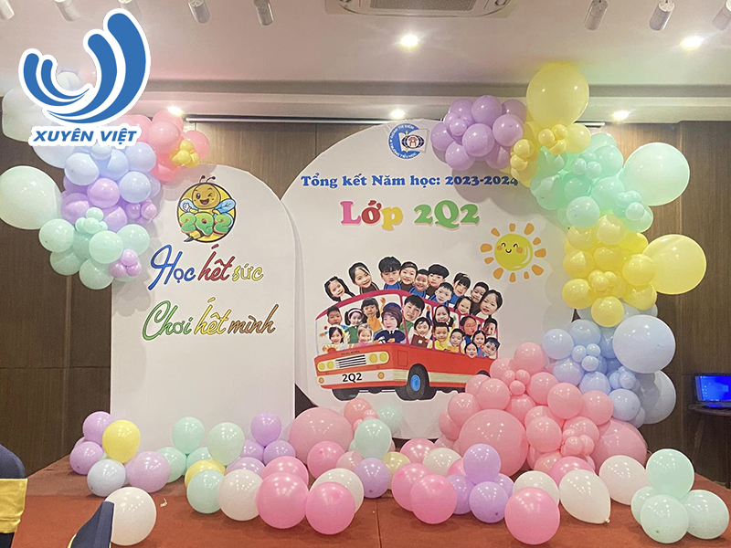 Dịch Vụ Thi Công Backdrop Lễ Tổng Kết Năm Học 2026 – Thiết Kế Độc Quyền, Thi Công Nhanh Chóng