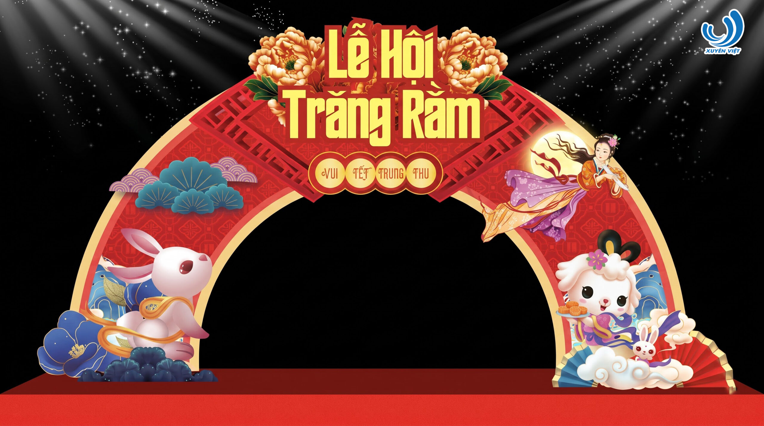 Thi Công Backdrop Trung Thu Trọn Gói Đẹp Chuẩn Chỉnh Với Xuyên Việt ADS