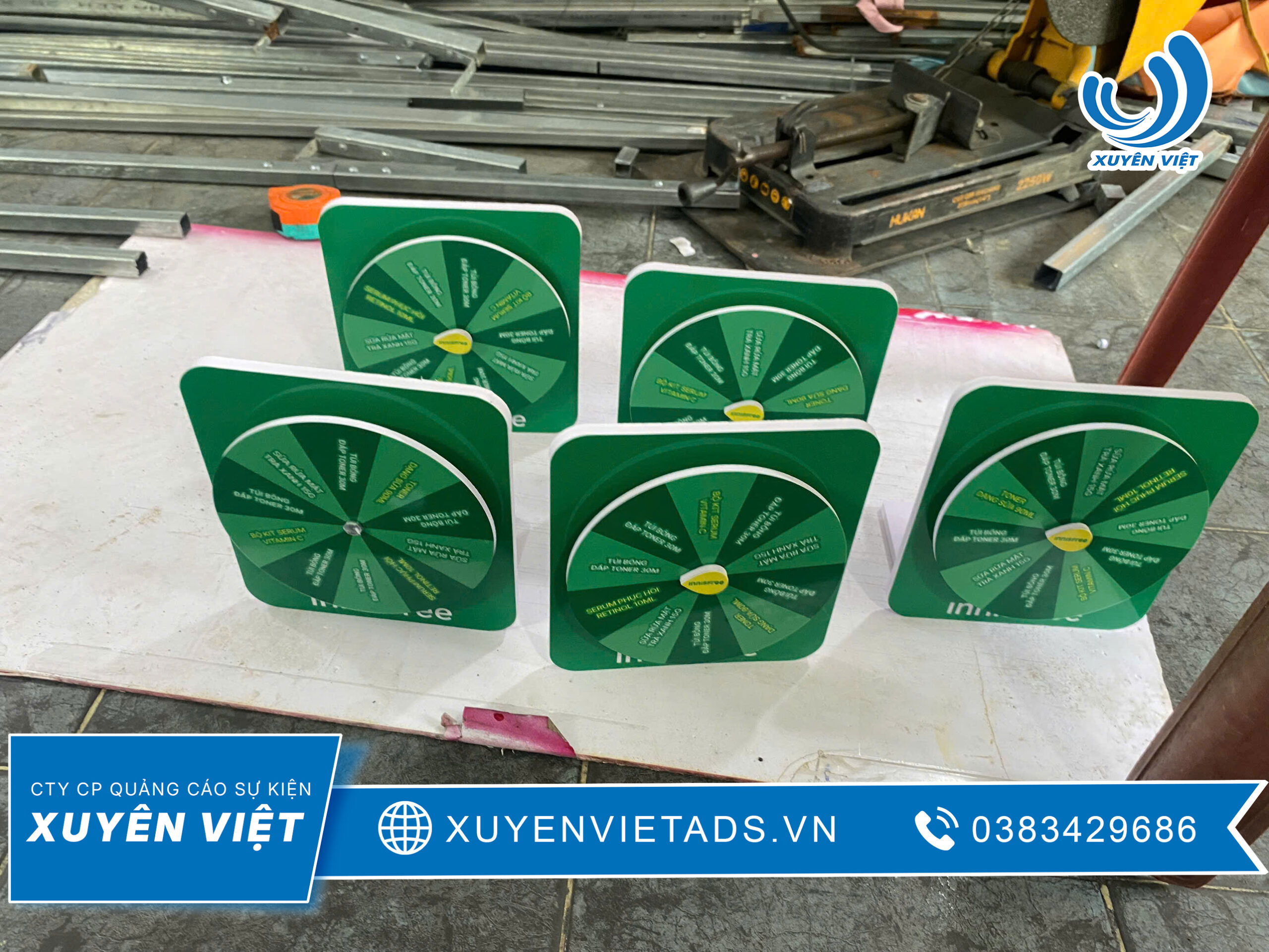 Thi công vòng xoay may mắn sự kiện chuyên nghiệp tại TP.HCM