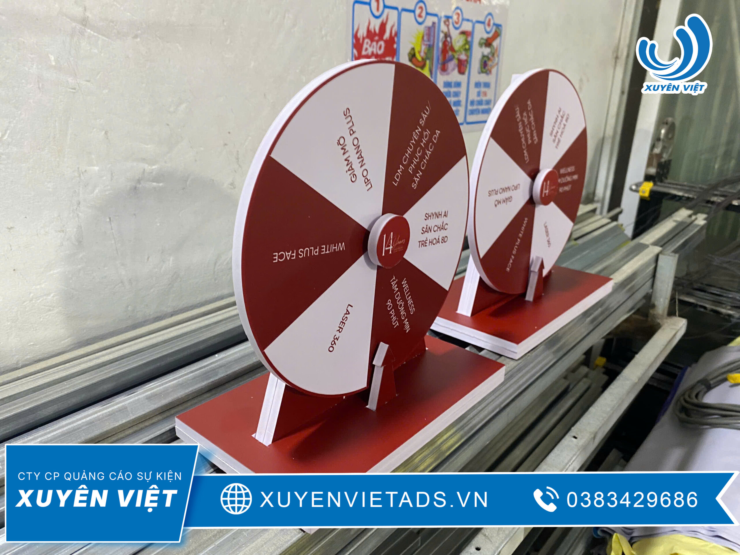 Thi công vòng xoay may mắn sự kiện chuyên nghiệp tại TP.HCM